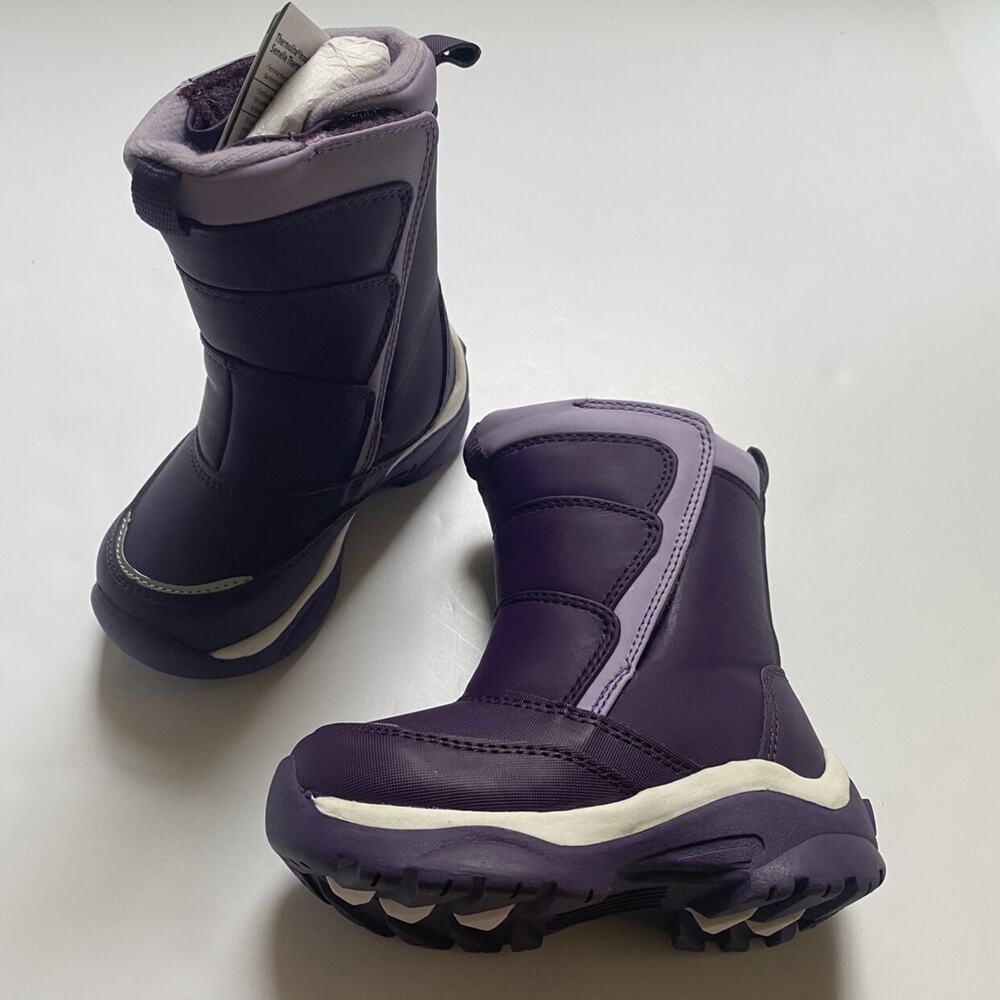NEW Lands end Purple girls Snow Boots 7